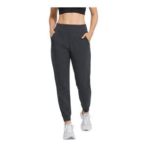 Baleaf Women’s Fleece Lined Dark Gray Joggers High Rise Thermal Pants M